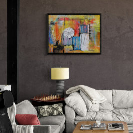Foto Gran pintura abstracta acrílica