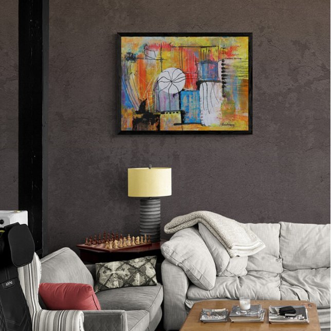 Foto Gran pintura abstracta acrílica (Subido por el creador)