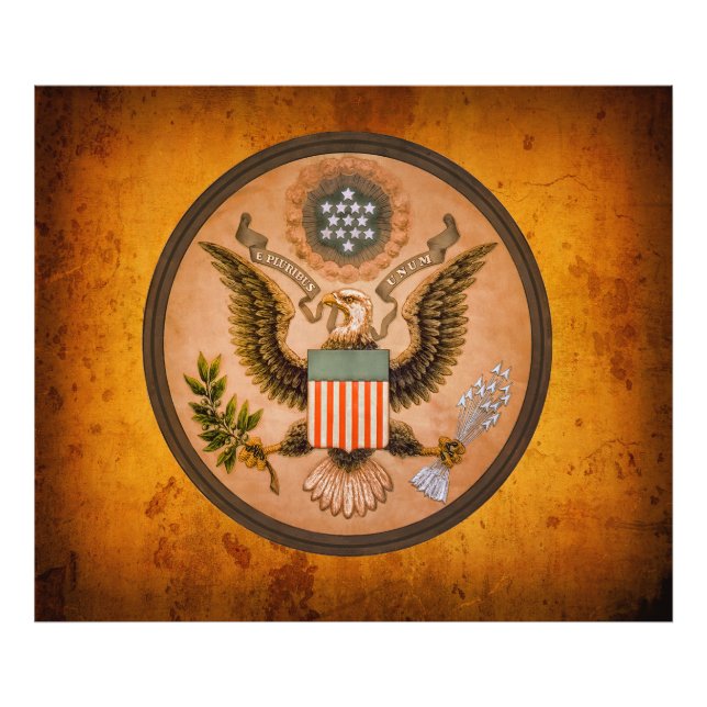 Foto Gran SELLO de los Estados Unidos 1890 (Frente)