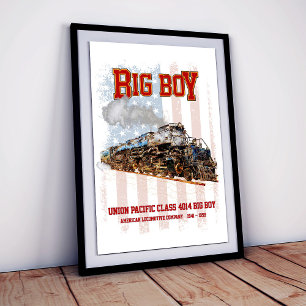Foto Gran tren de vapor vintage Big Boy Locomotora Amer