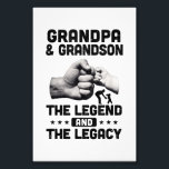 Foto Grandpa And Grandson The Legend and The Legacy T-S<br><div class="desc">Grandpa And Grandson The Legend And Legacy GiftGrandpa And Grandson The Legend And Legacy Gift</div>
