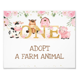 Foto Granja 1 cumpleaños Adoptar un Rótulo de animales