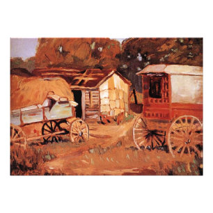 Foto Grant Wood - Los caballos