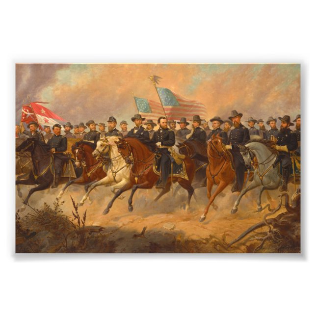 Foto Grant y sus generales por Ole Peter Hansen Balling (Frente)