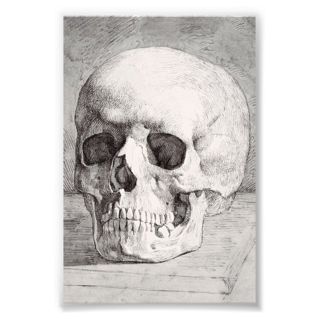 Foto Graphic Skull Art: Minimalist & Bold Ink Design (Frente)