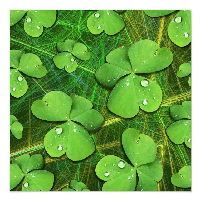 Foto Green Shamrock St Patrick's iPhone 5 Funda-Mate (Frente)