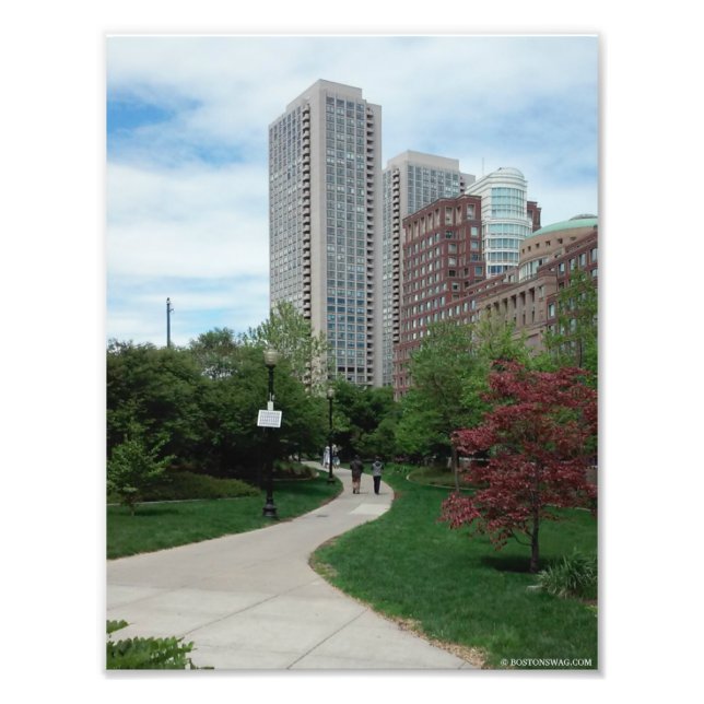 Foto "Greenway en verano" Boston, MAMÁES. Impresión 8.5 (Frente)