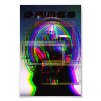 Foto Grimes poster cyberpunk