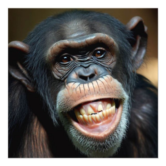 Foto Grinning Chimpanzee (Frente)