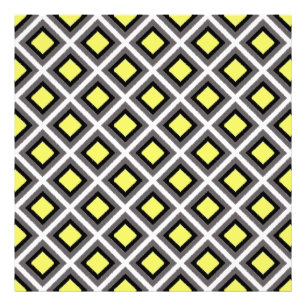 Foto Gris oscuro, negro, diamantes de ikat amarillo de