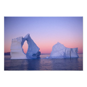 Foto Groenlandia, Iceberg al atardecer.