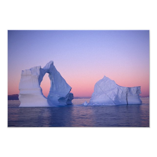 Foto Groenlandia, Iceberg al atardecer. (Frente)