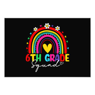 Foto Groovy Rainbow Chica Boys Teacher Hola 6º grado