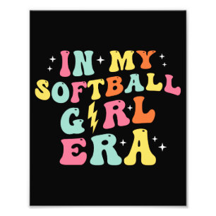 Foto Groovy retro en la era de mi Chica de softbol