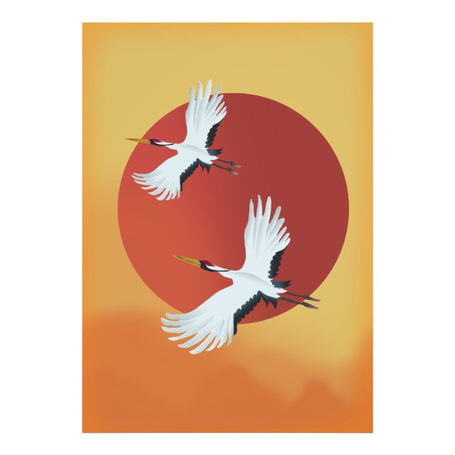 Foto Grullas japonesas (Frente)