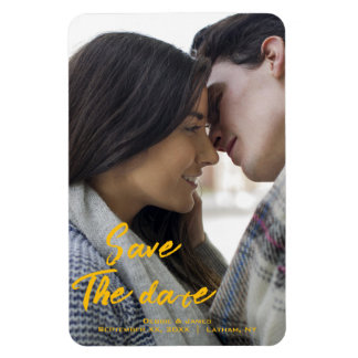 Foto Guardar el imán de fecha - Boda personalizada