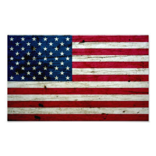 Foto Guay apenó la madera de la bandera americana