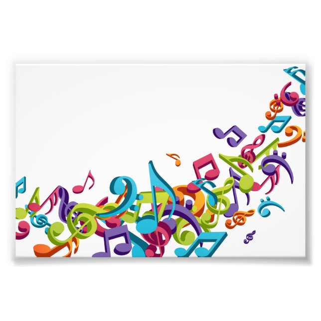 Foto Guay Colorful music notes y sonidos moda musical (Frente)