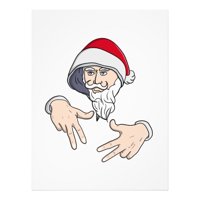 Foto Guay Gangsta Hip Hop Hand Rap Santa Claus (Frente)
