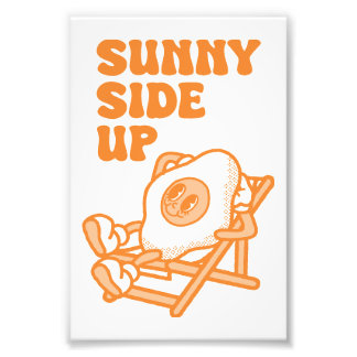 Foto Guay Wall Art Sunny Side Up Funny Impresión Retro