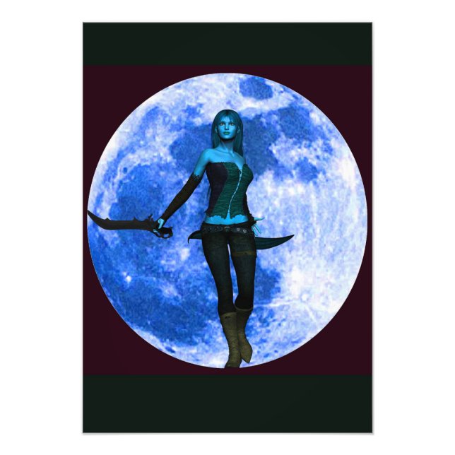 Foto Guerrero de la Luna Azul (Frente)