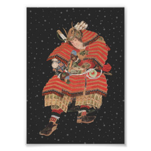Foto Guerrero samurai vintage arte japonés