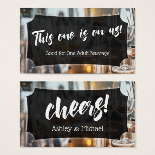 Foto, guión negrita, Boda y entradas para bebidas