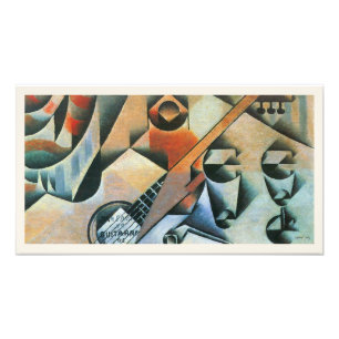 Foto Guitarra (Banjo) y Gafas, Juan Gris, Arte Antiguo
