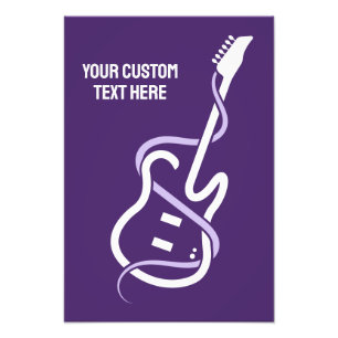 Foto Guitarra con estilo de texto personalizado