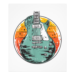 Foto Guitarra Eléctrica Retro Atardecer Vintage Banda d