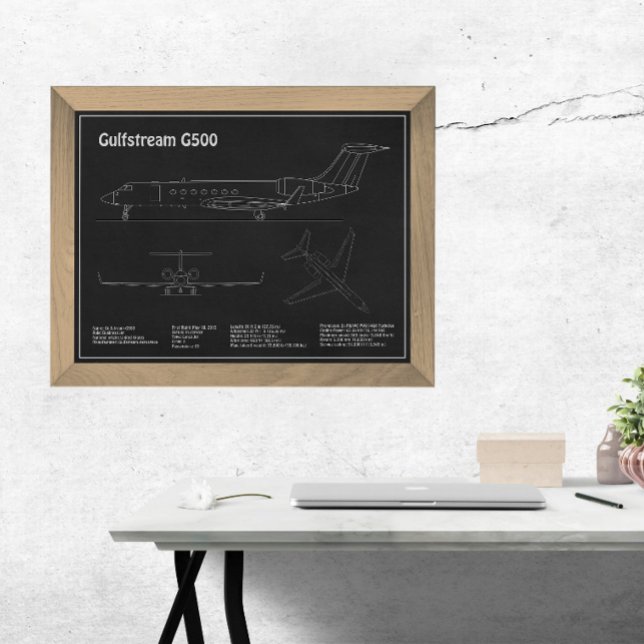 Foto Gulfstream G500 - Planes Blueprint de avión PD (Subido por el creador)