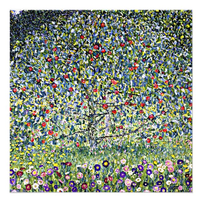 Foto Gustav Klimt - Árbol de manzanas, 1 (Frente)
