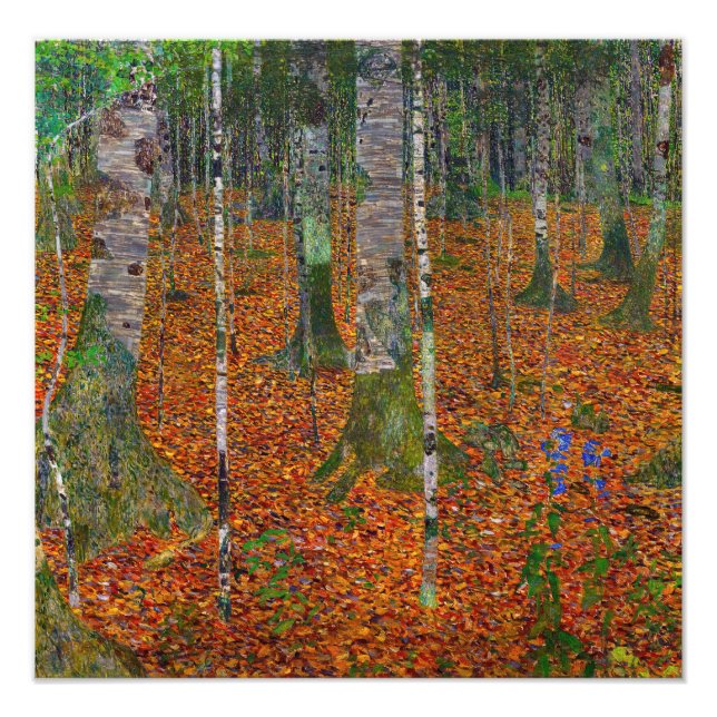Foto Gustav Klimt - Bosque de abedules (Frente)