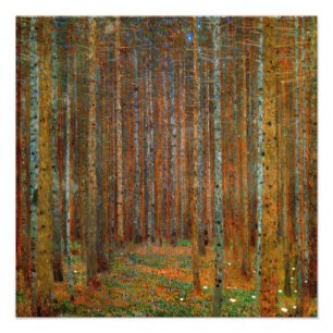 Foto Gustav Klimt - Bosque de pinos Tannenwald