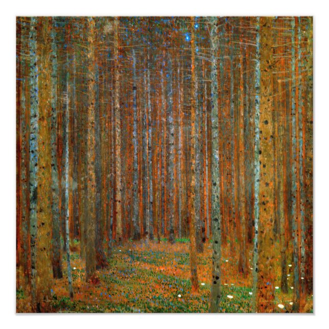 Foto Gustav Klimt - Bosque Pino de Tannenwald (Frente)