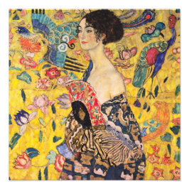 Foto Gustav Klimt - Dama de fans