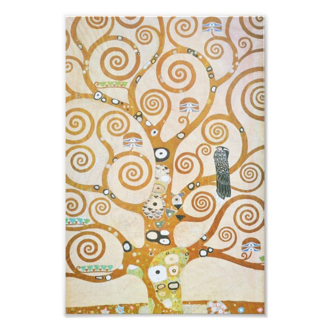 Foto Gustav Klimt El Árbol De La Vida Art Nouveau (Frente)