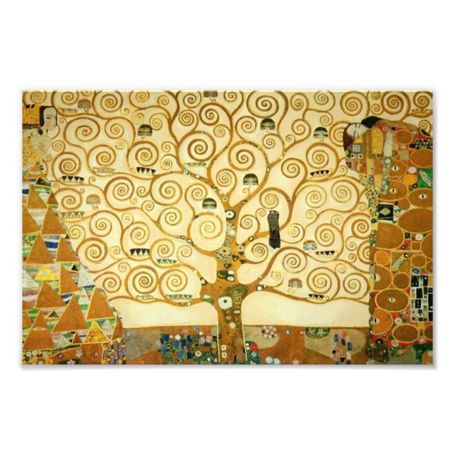 Foto Gustav Klimt El Árbol De La Vida Viejo Art Nouveau (Frente)