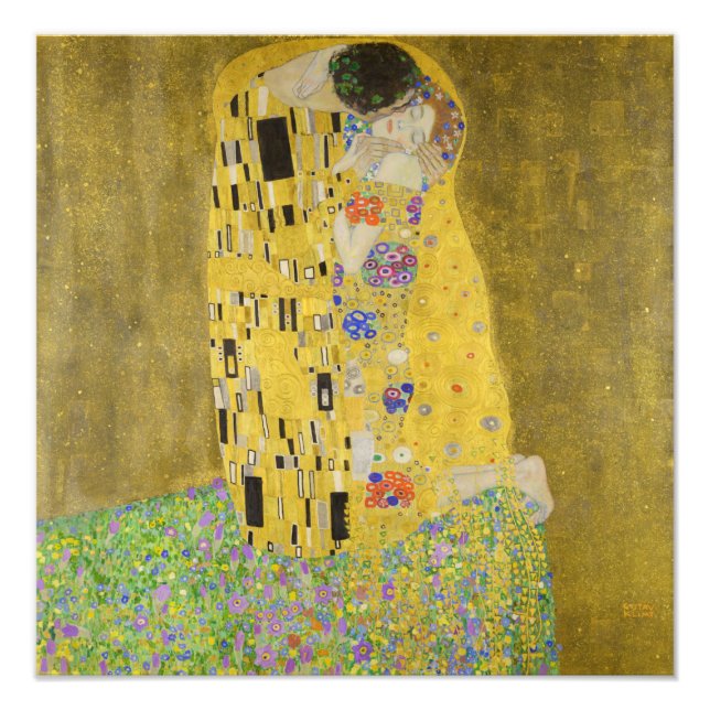 Foto Gustav Klimt - El beso (Frente)