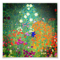 Gustav Klimt Flower Garden