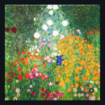 Foto Gustav Klimt Flower Garden Print<br><div class="desc">Huella de Flower Garden Gustav Klimt. Óleo sobre lienzo de 1907. Completado durante su fase dorada, el Flower Garden es uno de los paisajes más famosos de Klimt. Los colores veraniegos irrumpieron en este trabajo con una hermosa mezcla de flores naranjas, rojas, violetas, azules, rosas y blancas. Un gran regalo...</div>