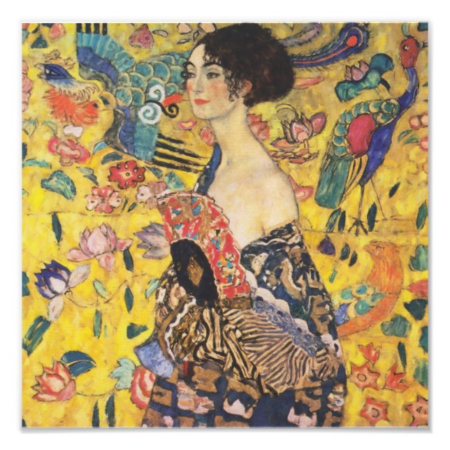 Foto Gustav Klimt Lady Con Pintura De Estilo Art Nouvea (Frente)