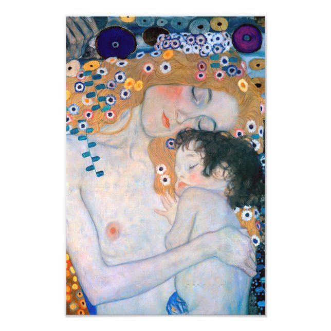 Foto Gustav Klimt - Madre e hijo (Frente)