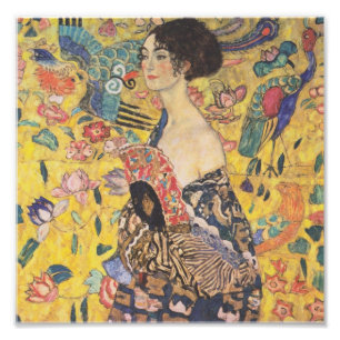 Foto Gustav Klimt - Mujer con abanico