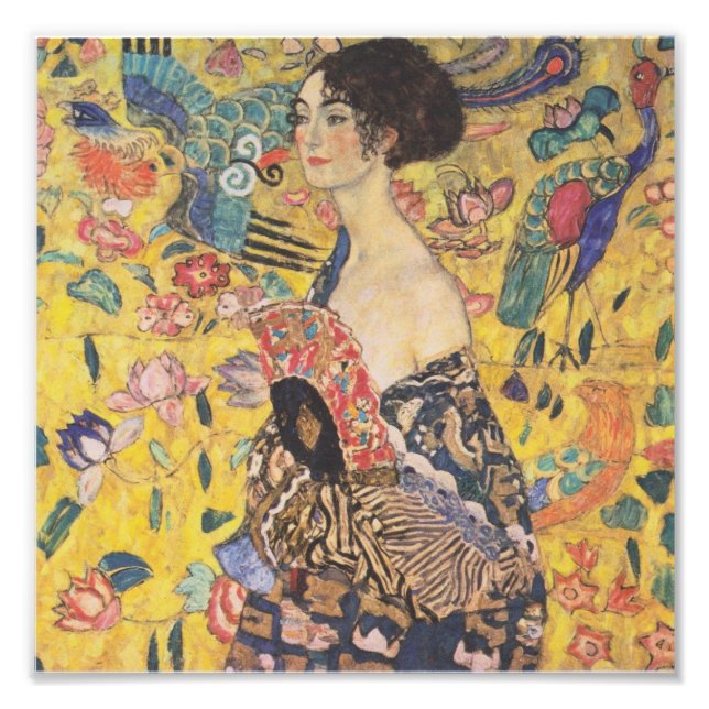 Foto Gustav Klimt - Mujer con abanico (Frente)