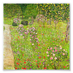 Foto Gustav Klimt Orchard con Rosas