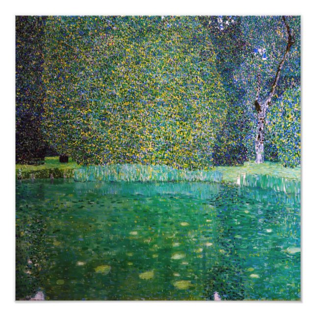 Foto Gustav Klimt - Parque de Schloss Kammer am Atterse (Frente)