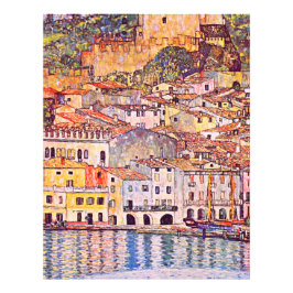 Foto Gustav Klimt . Pintura de Malcesine am Gardasee