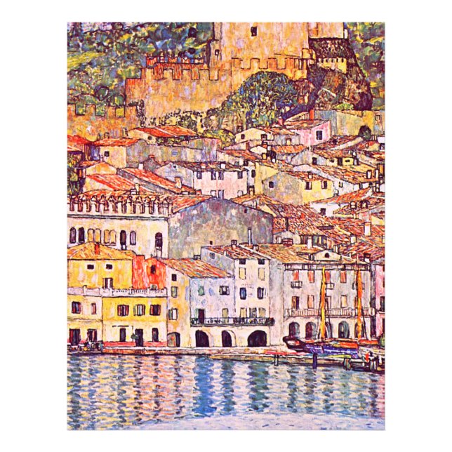 Foto Gustav Klimt . Pintura de Malcesine am Gardasee (Frente)