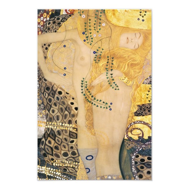 Foto Gustav Klimt - Serpientes de Agua I (Frente)
